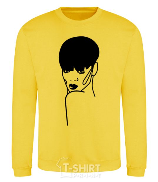 Sweatshirt Rihanna yellow фото