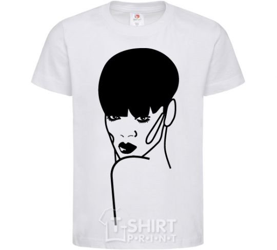Kids T-shirt Rihanna White фото