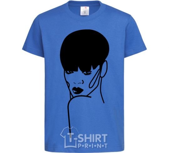 Kids T-shirt Rihanna royal-blue фото