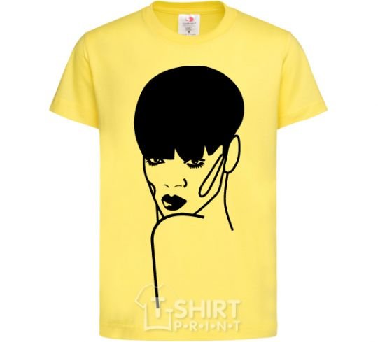 Kids T-shirt Rihanna cornsilk фото