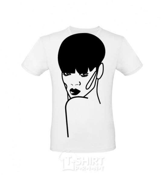 Men's T-Shirt Rihanna White фото