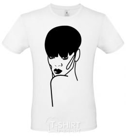 Men's T-Shirt Rihanna White фото