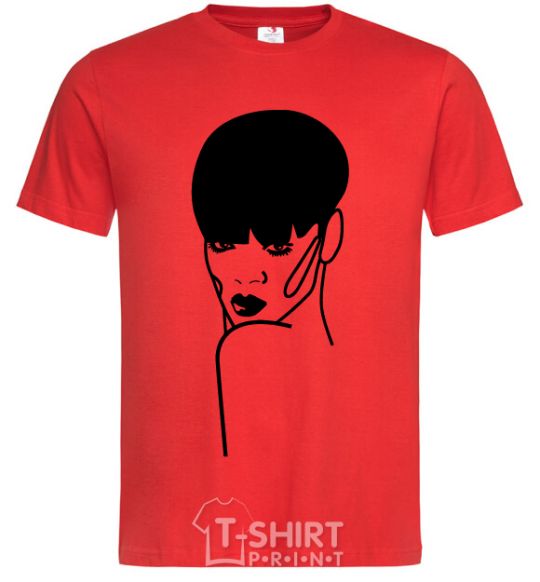 Men's T-Shirt Rihanna red фото