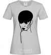 Women's T-shirt Rihanna grey фото