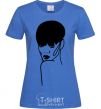 Women's T-shirt Rihanna royal-blue фото