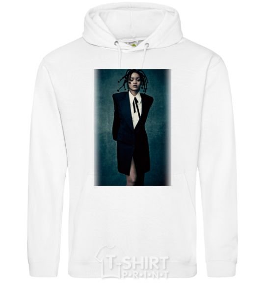 Men`s hoodie Rihanna Photo White фото