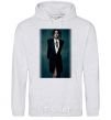 Men`s hoodie Rihanna Photo sport-grey фото