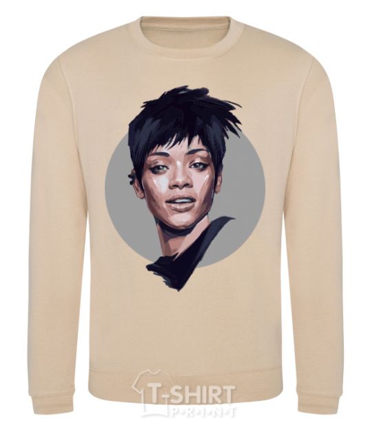 Sweatshirt Rihanna portrait sand фото