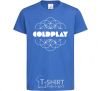 Детская футболка Coldplay white logo Ярко-синий фото