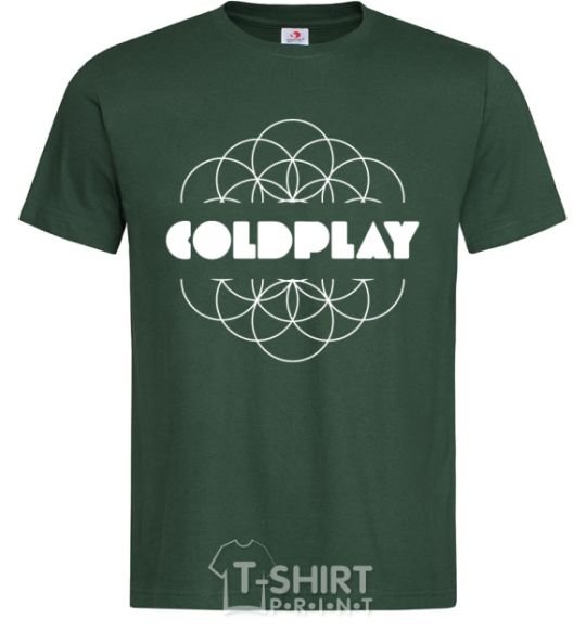 Мужская футболка Coldplay white logo Темно-зеленый фото