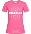 Women's T-shirt Coldplay white logo heliconia фото