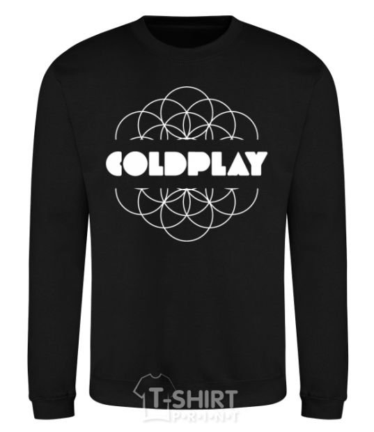 Sweatshirt Coldplay white logo black фото