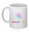 Чашка керамическая Coldplay logo Белый фото