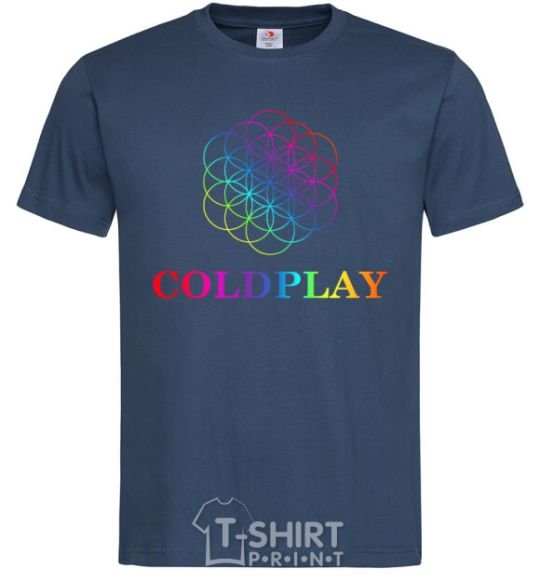 Мужская футболка Coldplay logo Темно-синий фото