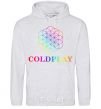 Men`s hoodie Coldplay logo sport-grey фото