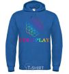 Men`s hoodie Coldplay logo royal фото