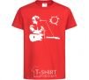 Kids T-shirt Tsoi Kino red фото