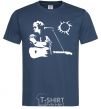 Men's T-Shirt Tsoi Kino navy-blue фото