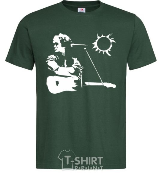 Men's T-Shirt Tsoi Kino bottle-green фото