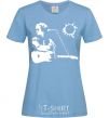 Women's T-shirt Tsoi Kino sky-blue фото