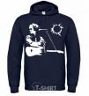 Men`s hoodie Tsoi Kino navy-blue фото