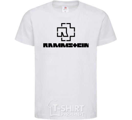 Детская футболка Rammstein logo Белый фото