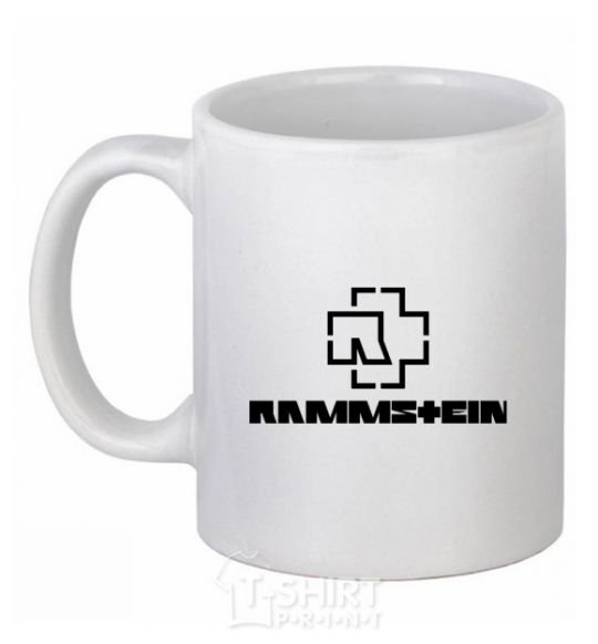 Ceramic mug Rammstein logo White фото