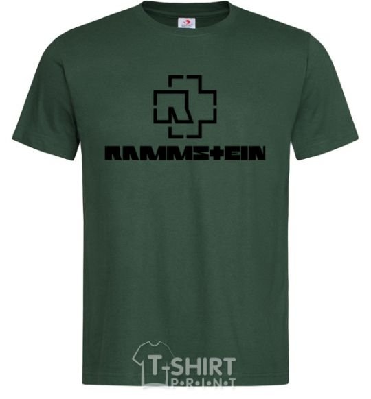 Мужская футболка Rammstein logo Темно-зеленый фото