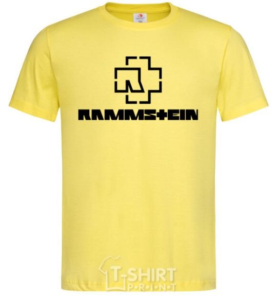 Мужская футболка Rammstein logo Лимонный фото