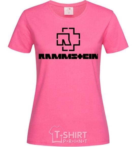 Women's T-shirt Rammstein logo heliconia фото