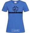 Women's T-shirt Rammstein logo royal-blue фото