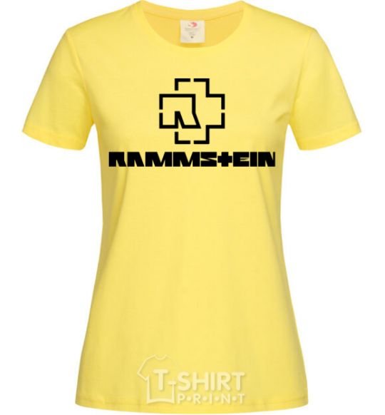 Women's T-shirt Rammstein logo cornsilk фото