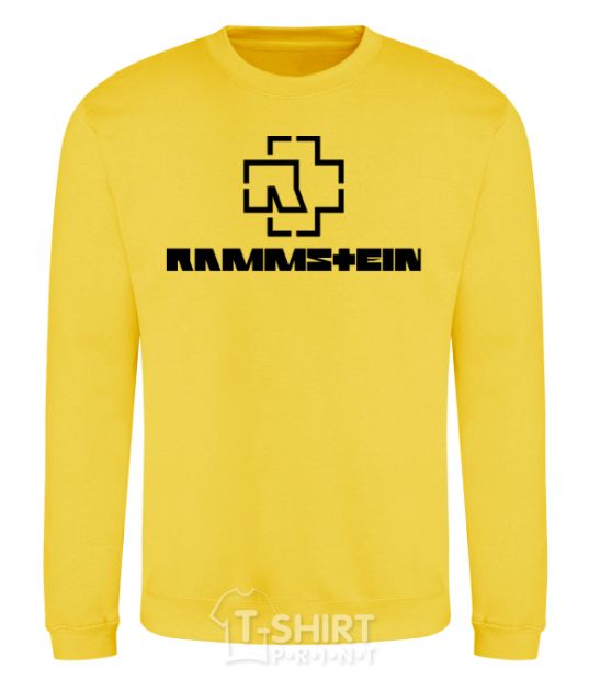 Sweatshirt Rammstein logo yellow фото