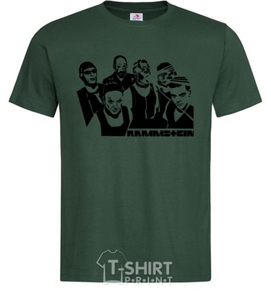 Men's T-Shirt Rammstein band bottle-green фото