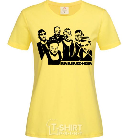 Women's T-shirt Rammstein band cornsilk фото