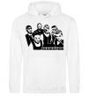 Men`s hoodie Rammstein band White фото