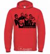 Men`s hoodie Rammstein band bright-red фото