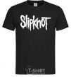Men's T-Shirt Slipknot inscription black фото