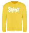 Sweatshirt Slipknot inscription yellow фото