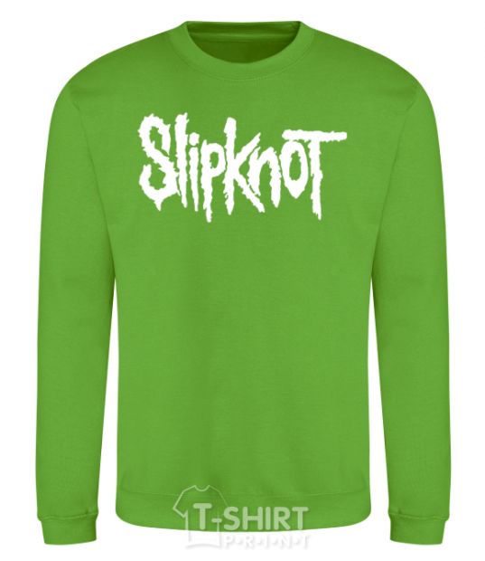 Sweatshirt Slipknot inscription orchid-green фото
