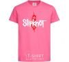 Детская футболка Slipknot logotype Ярко-розовый фото