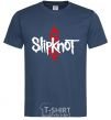 Men's T-Shirt Slipknot logotype navy-blue фото