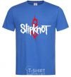 Men's T-Shirt Slipknot logotype royal-blue фото