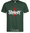 Men's T-Shirt Slipknot logotype bottle-green фото