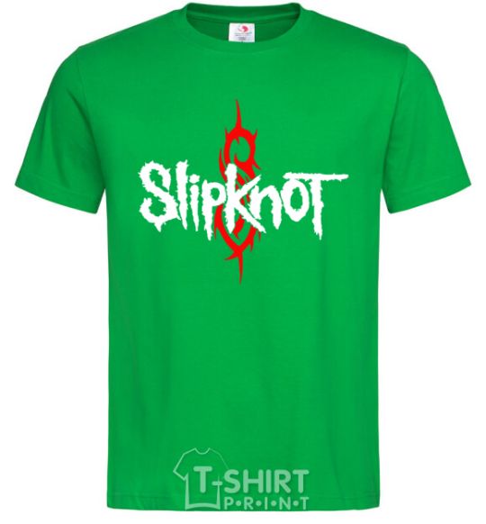 Мужская футболка Slipknot logotype Зеленый фото