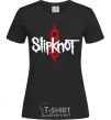 Women's T-shirt Slipknot logotype black фото