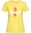 Women's T-shirt Slipknot logotype cornsilk фото