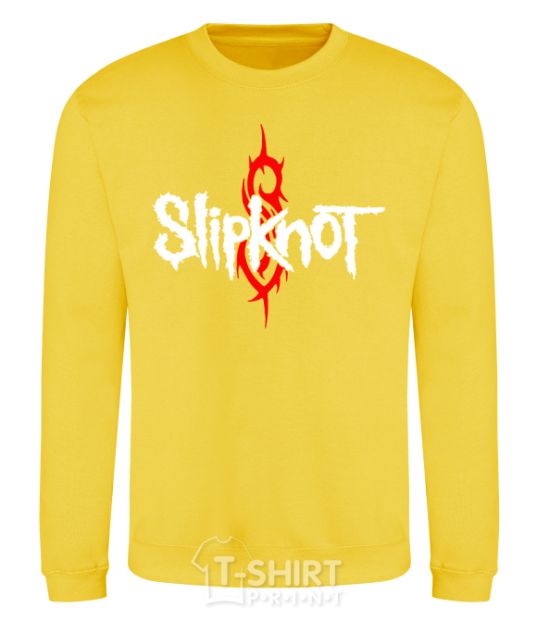 Свитшот Slipknot logotype Солнечно желтый фото