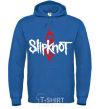 Мужская толстовка (худи) Slipknot logotype Сине-зеленый фото