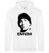 Men`s hoodie Eminem face White фото